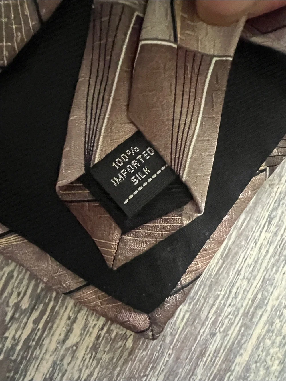 5 Men's Burgundy,browns & golds Patterned Silk Tie - Classic Formal Accessory.